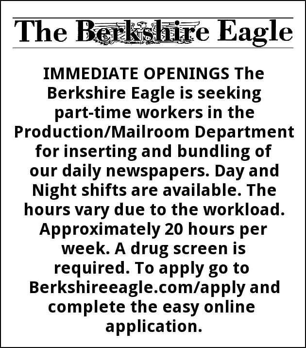 Immediate Openings, The Berkshire Eagle